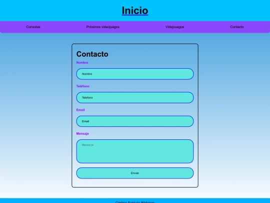proyecto/contacto screenshot