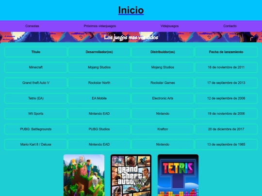 proyecto/videojuegos screenshot