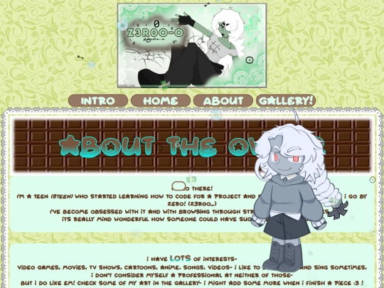 About-me screenshot