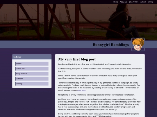 FirstBlogPost screenshot