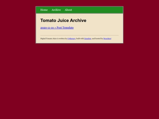 archive screenshot