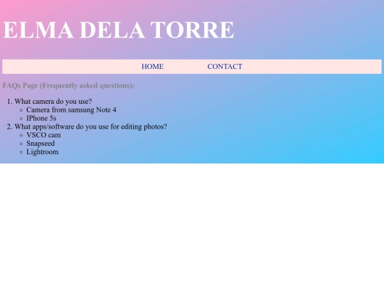 faq screenshot
