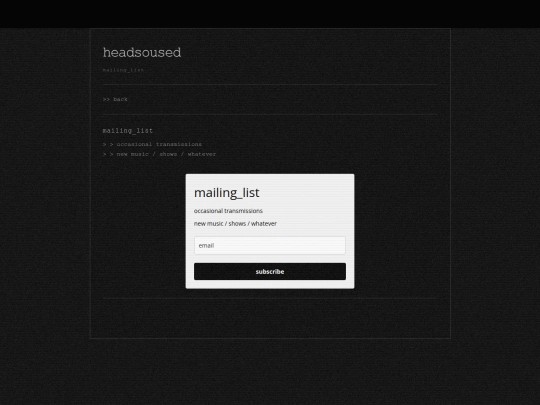 mailing_list screenshot