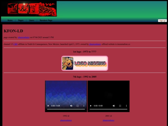 feverdreamlogos/pages/kfonld screenshot