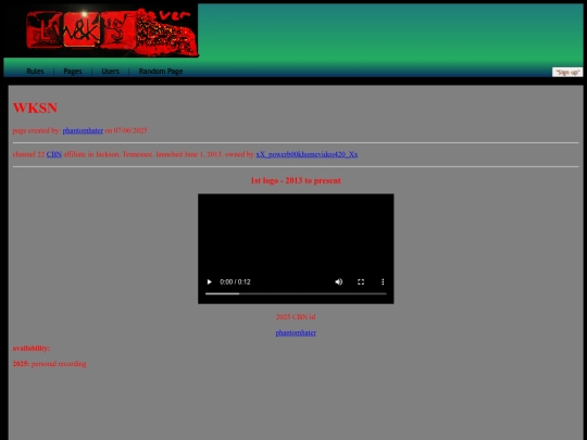 feverdreamlogos/pages/wksn screenshot