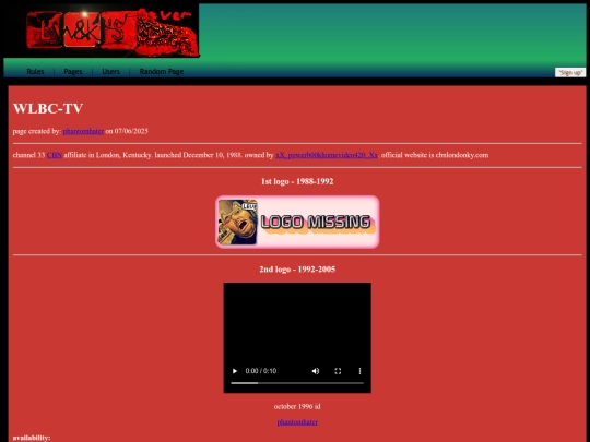 feverdreamlogos/pages/wlbctv screenshot