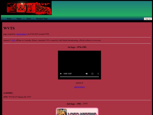 feverdreamlogos/pages/wvts screenshot