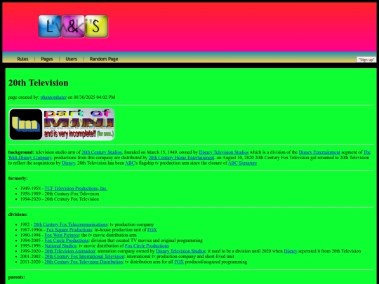 pages/20thtelevision screenshot