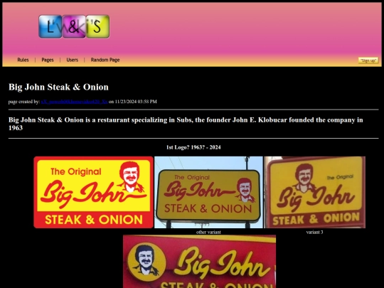 pages/bigjohnsteakandonion screenshot