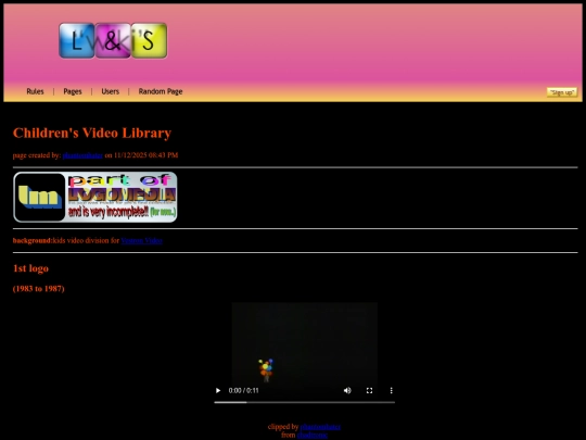 pages/childrensvideolibrary screenshot