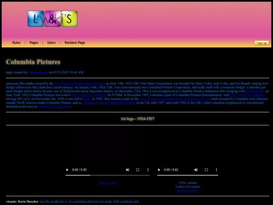 pages/columbiapictures screenshot