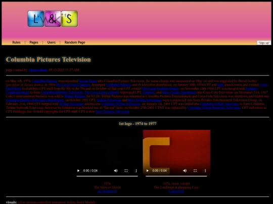 pages/columbiapicturestelevision screenshot