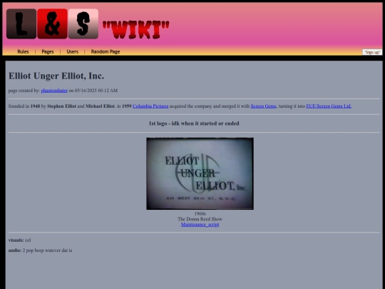 pages/elliotungerelliotinc screenshot