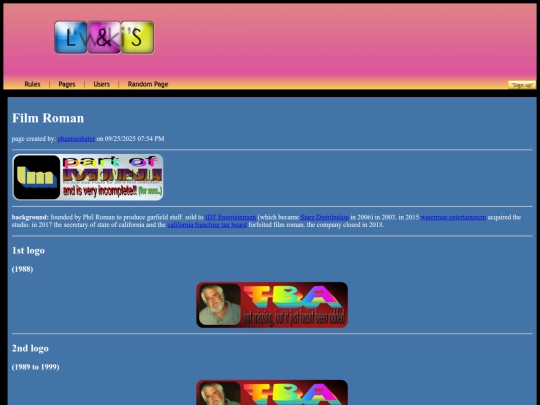 pages/filmroman screenshot