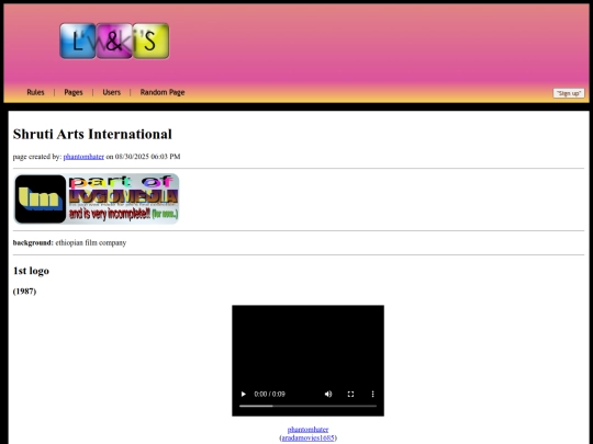 pages/shrutiartsinternational screenshot