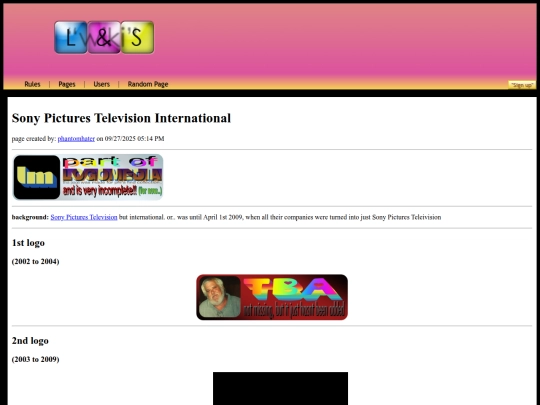 pages/sonypicturestelevisioninternational screenshot