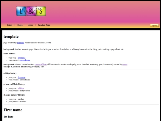 pages/template screenshot
