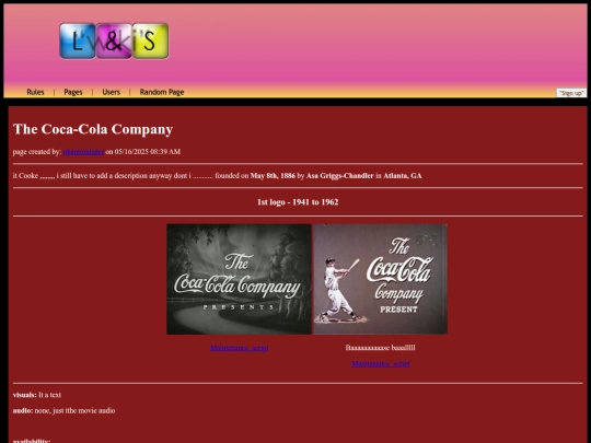 pages/thecocacolacompany screenshot
