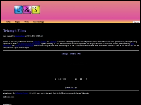 pages/triumphfilms screenshot