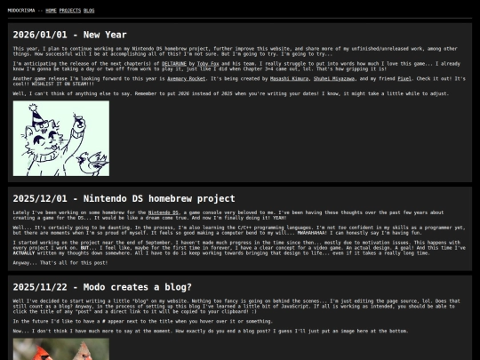 blog screenshot