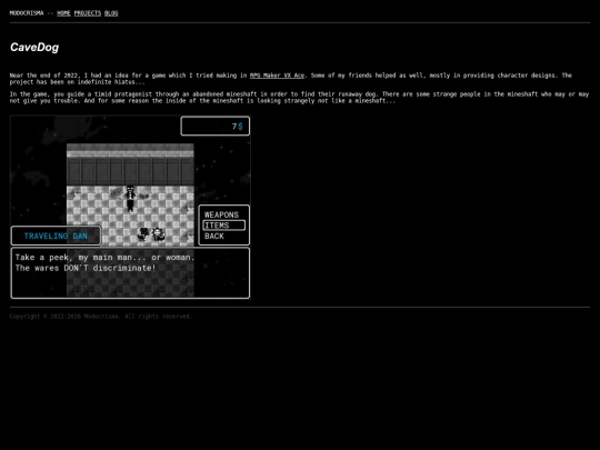 projects/cavedog screenshot