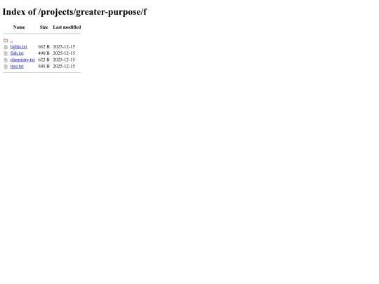projects/greater-purpose/f screenshot