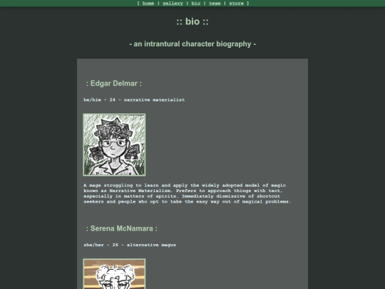 bio screenshot