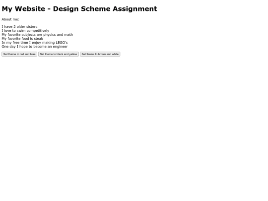 DesignSchemesAssignment screenshot