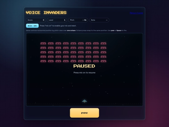 voice-invaders screenshot