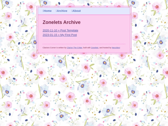 archive screenshot