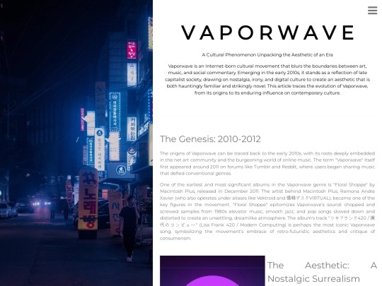 vaporwave screenshot