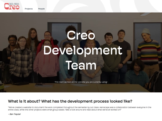 Projects/creo screenshot