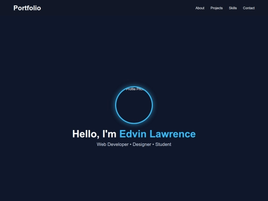 edvin/portfolio screenshot