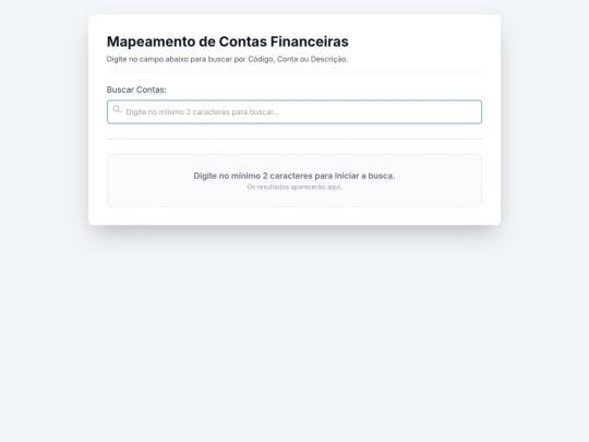 Pesquisa de Classe Financeira screenshot