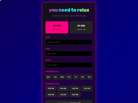 form screenshot
