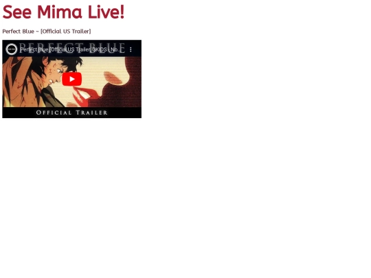 Menu/SeeMimaLive screenshot