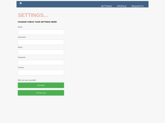 Settings screenshot