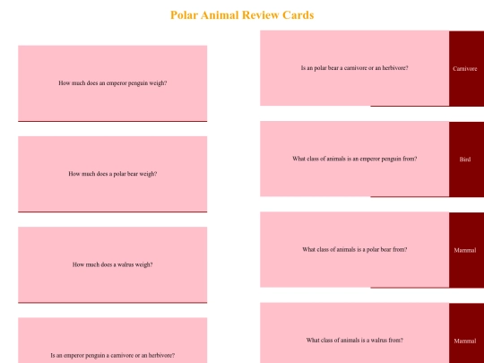 flashcard screenshot