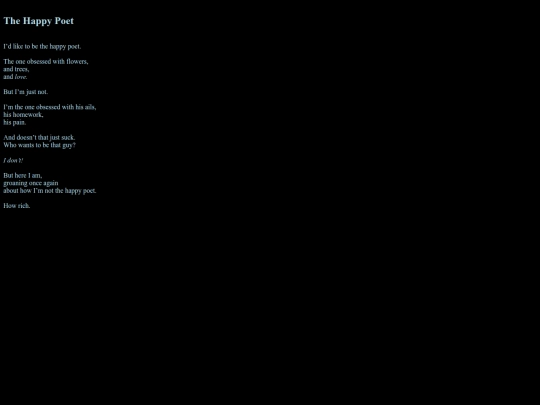 poems/theHappyPoet screenshot