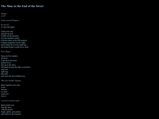 poems/theManAtTheEndOfTheStreet screenshot