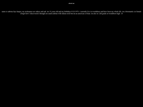 aboutme screenshot