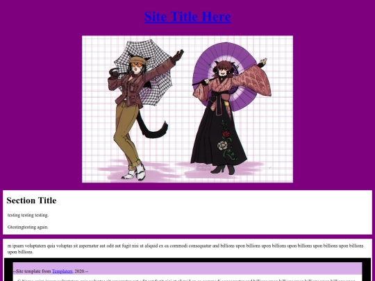 test screenshot