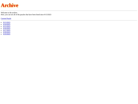 archive screenshot