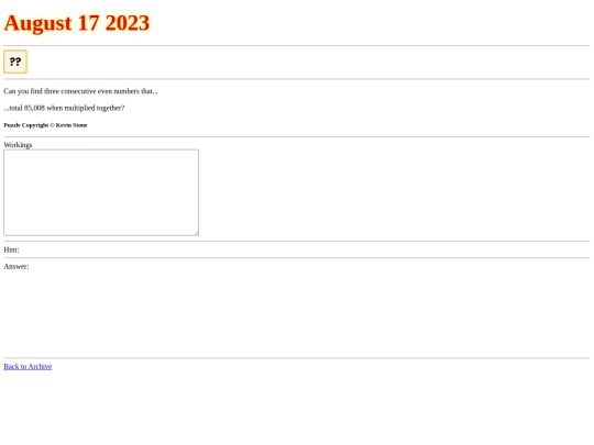 archive/8172023 screenshot