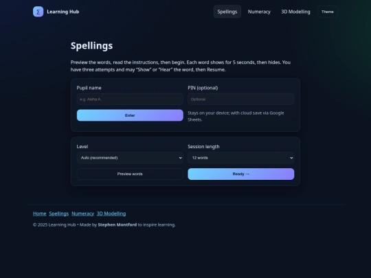 spellings screenshot