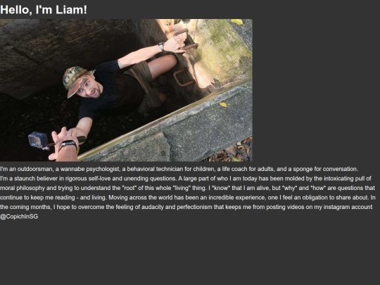 aboutme screenshot