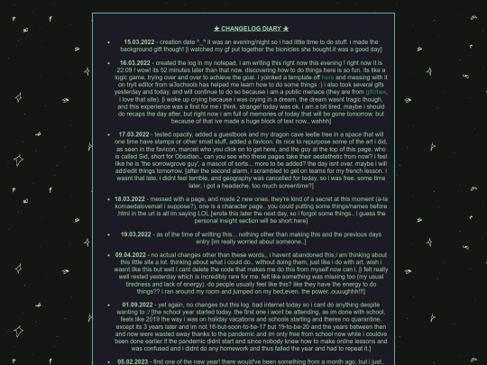 grove/diary screenshot
