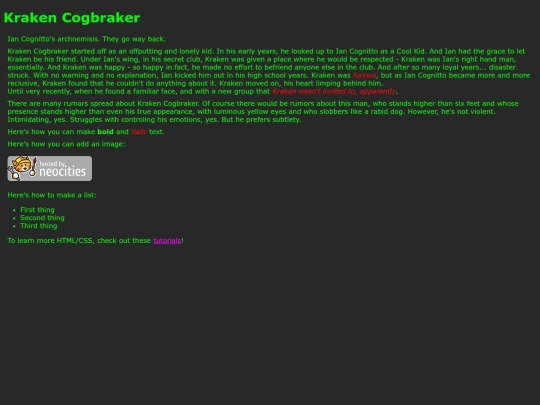 OCs/Kraken screenshot
