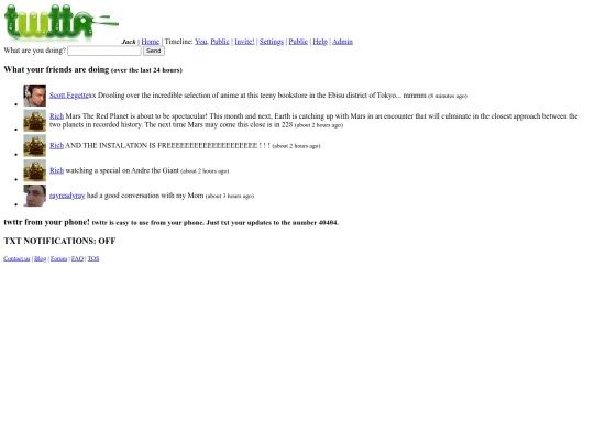 home screenshot