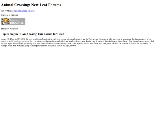 closingtheforum screenshot